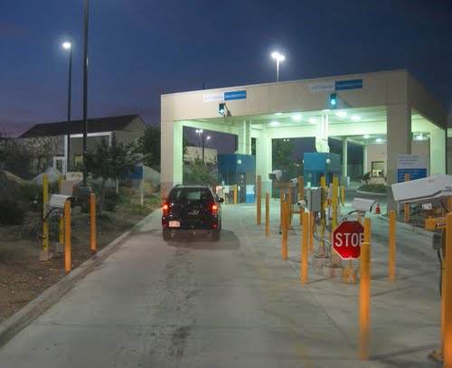 USA/Mexico Border Crossing in Tecate, Baja California, Mexico 