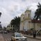 Tapachula. En la plaza central, frente a la catedral San Agustín, mirando sobre 8. av Norte hacía el sur. 